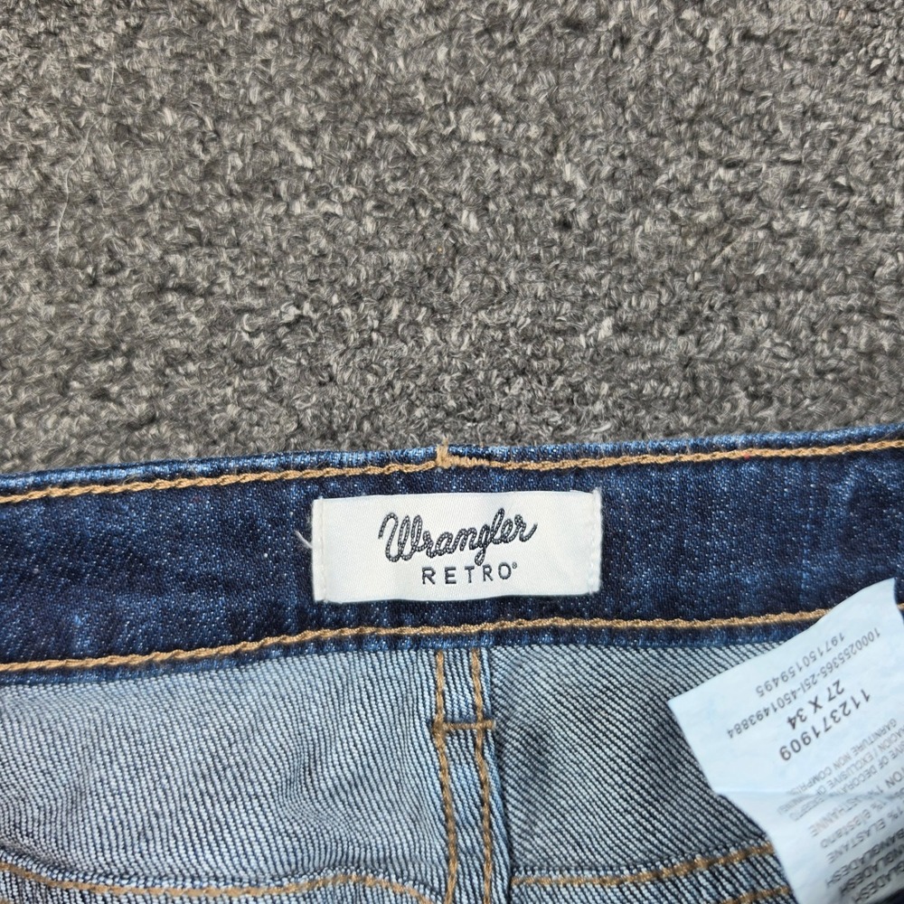 Wrangler Retro Bailey High Rise Trouser Jeans Vanessa Womens 27x34 Flared NEW - Picture 5 of 8